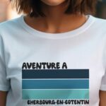 T-Shirt Blanc Aventure à Cherbourg-en-Cotentin Pour femme-2