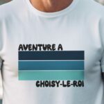 T-Shirt Blanc Aventure à Choisy-le-Roi Pour homme-1