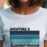 T-Shirt Blanc Aventure à Clermont-Ferrand Pour femme-2