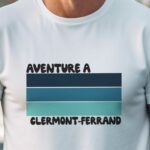 T-Shirt Blanc Aventure à Clermont-Ferrand Pour homme-1