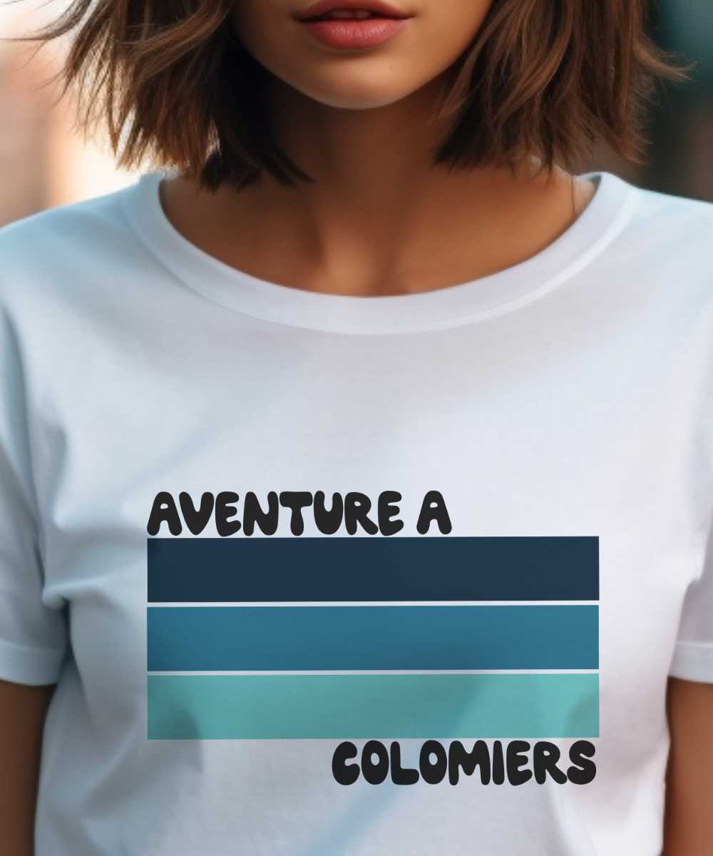 T-Shirt Blanc Aventure à Colomiers Pour femme-2