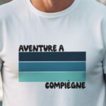 T-Shirt Blanc Aventure à Compiègne Pour homme-1