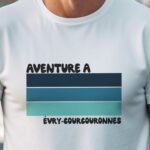 T-Shirt Blanc Aventure à Évry-Courcouronnes Pour homme-1
