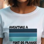 T-Shirt Blanc Aventure à Fort-de-France Pour femme-2