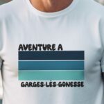 T-Shirt Blanc Aventure à Garges-lès-Gonesse Pour homme-1