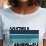 T-Shirt Blanc Aventure à Gennevilliers Pour femme-2