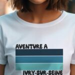 T-Shirt Blanc Aventure à Ivry-sur-Seine Pour femme-2