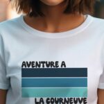 T-Shirt Blanc Aventure à La Courneuve Pour femme-2