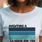 T-Shirt Blanc Aventure à La Roche-sur-Yon Pour femme-2