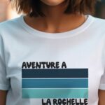 T-Shirt Blanc Aventure à La Rochelle Pour femme-2