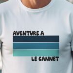 T-Shirt Blanc Aventure à Le Cannet Pour homme-1