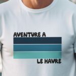 T-Shirt Blanc Aventure à Le Havre Pour homme-1