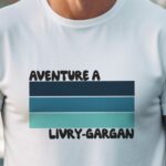 T-Shirt Blanc Aventure à Livry-Gargan Pour homme-1