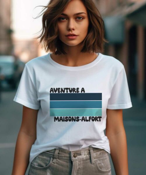 T-Shirt Blanc Aventure à Maisons-Alfort Pour femme-1