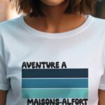 T-Shirt Blanc Aventure à Maisons-Alfort Pour femme-2