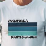 T-Shirt Blanc Aventure à Mantes-la-Jolie Pour homme-1