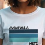 T-Shirt Blanc Aventure à Metz Pour femme-2