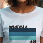 T-Shirt Blanc Aventure à Nice Pour femme-2