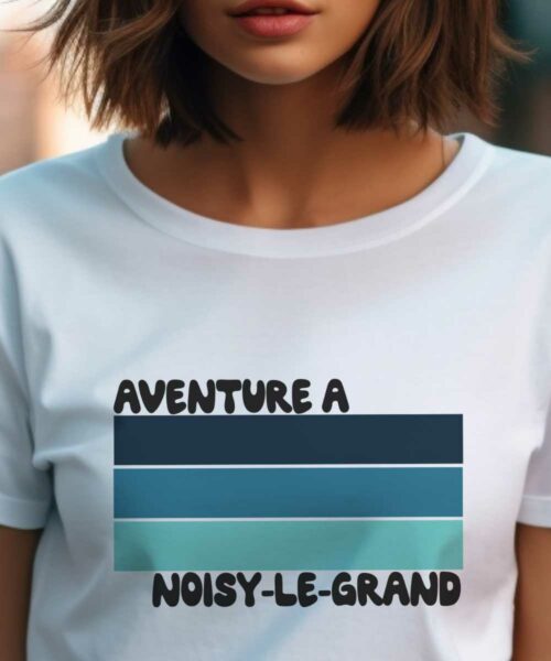 T-Shirt Blanc Aventure à Noisy-le-Grand Pour femme-2
