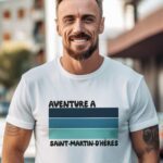 T-Shirt Blanc Aventure à Saint-Martin-d'Hères Pour homme-2