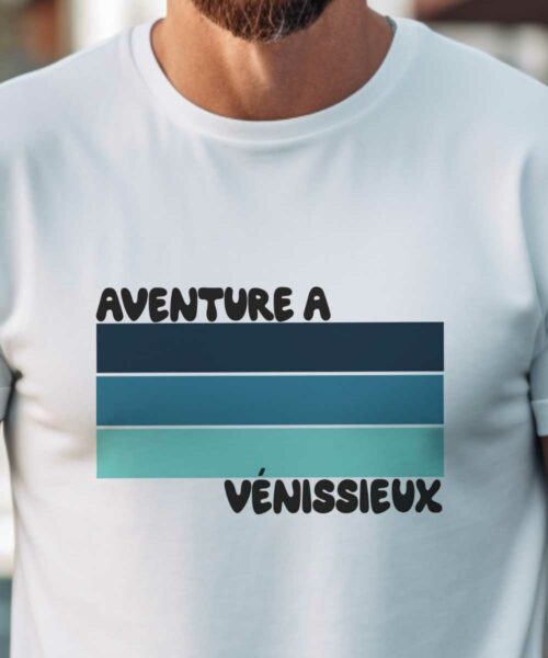 T-Shirt Blanc Aventure à Vénissieux Pour homme-1