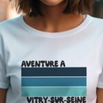 T-Shirt Blanc Aventure à Vitry-sur-Seine Pour femme-2