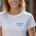 T-Shirt Blanc Beauvais forever Pour femme-2