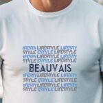 T-Shirt Blanc Beauvais lifestyle Pour homme-1