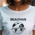 T-Shirt Blanc Beauvais unique au monde Pour femme-1