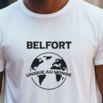 T-Shirt Blanc Belfort unique au monde Pour homme-2
