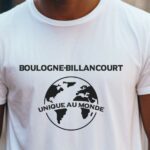 T-Shirt Blanc Boulogne-Billancourt unique au monde Pour homme-2