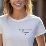 T-Shirt Blanc Boulogne-sur-Mer forever Pour femme-2