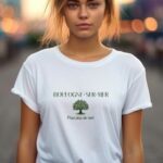 T-Shirt Blanc Boulogne-sur-Mer pour plus de vert Pour femme-2