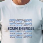 T-Shirt Blanc Bourg-en-Bresse lifestyle Pour homme-1