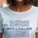 T-Shirt Blanc Brive-la-Gaillarde lifestyle Pour femme-1