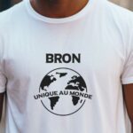 T-Shirt Blanc Bron unique au monde Pour homme-2