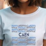T-Shirt Blanc Caen lifestyle Pour femme-1