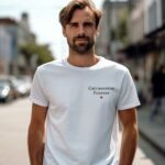 T-Shirt Blanc Carcassonne forever Pour homme-1
