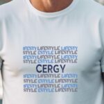 T-Shirt Blanc Cergy lifestyle Pour homme-1