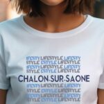 T-Shirt Blanc Chalon-sur-Saône lifestyle Pour femme-1