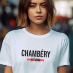 T-Shirt Blanc Chambéry je t'aime Pour femme-1