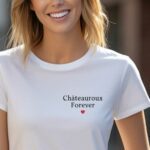 T-Shirt Blanc Châteauroux forever Pour femme-2