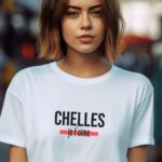 T-Shirt Blanc Chelles je t'aime Pour femme-1