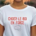 T-Shirt Blanc Choisy-le-Roi en force Pour femme-2