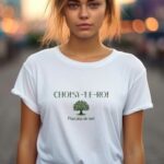 T-Shirt Blanc Choisy-le-Roi pour plus de vert Pour femme-2