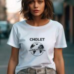 T-Shirt Blanc Cholet unique au monde Pour femme-2