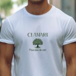 T-Shirt Blanc Clamart pour plus de vert Pour homme-1