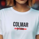 T-Shirt Blanc Colmar je t'aime Pour femme-2
