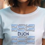 T-Shirt Blanc Dijon lifestyle Pour femme-1
