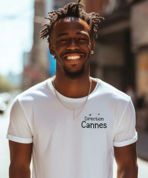 T-Shirt Blanc Direction Cannes Pour homme-2